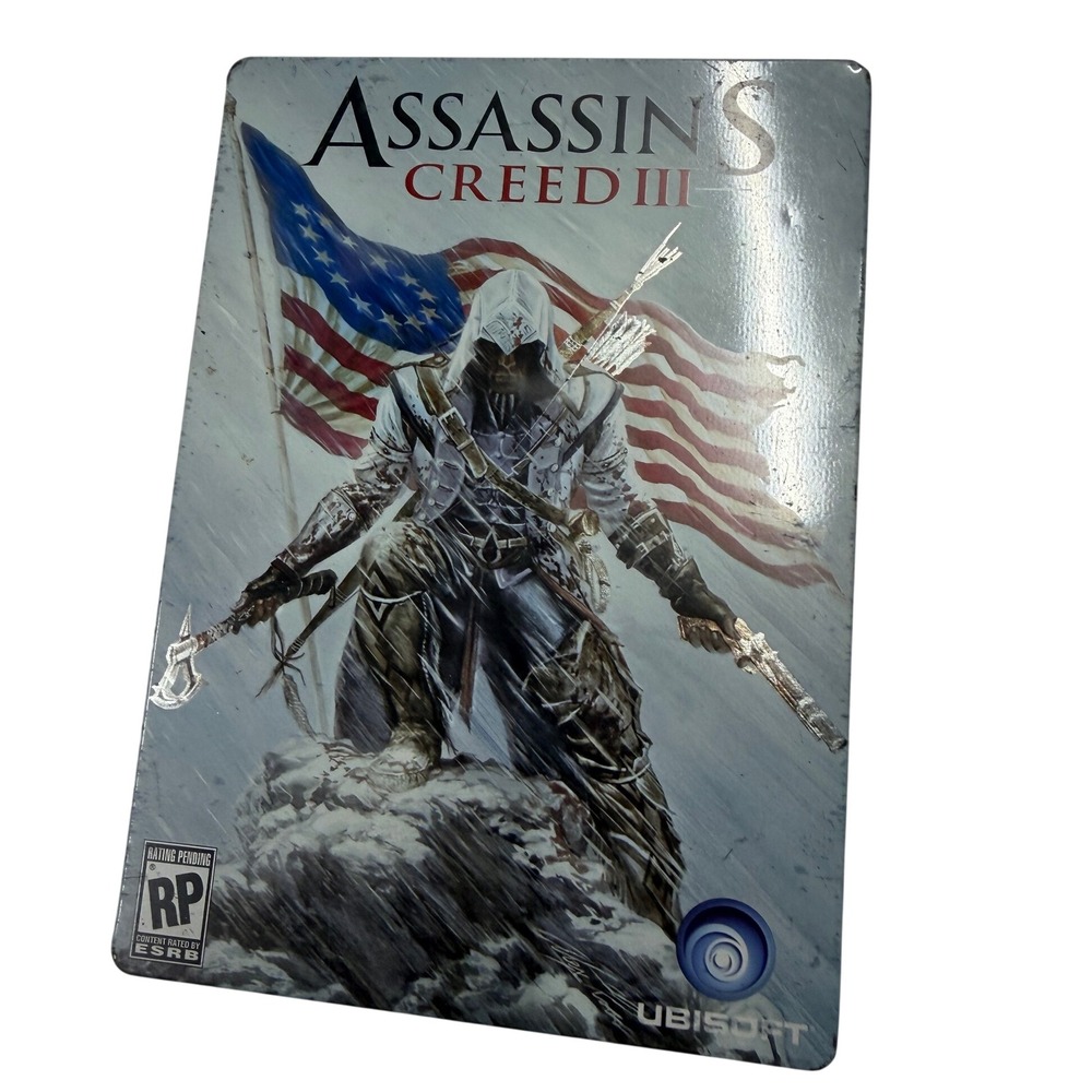 Assassins Creed III Steelbook Case Only PS3 Ubisoft G2 Collectible Metal Case